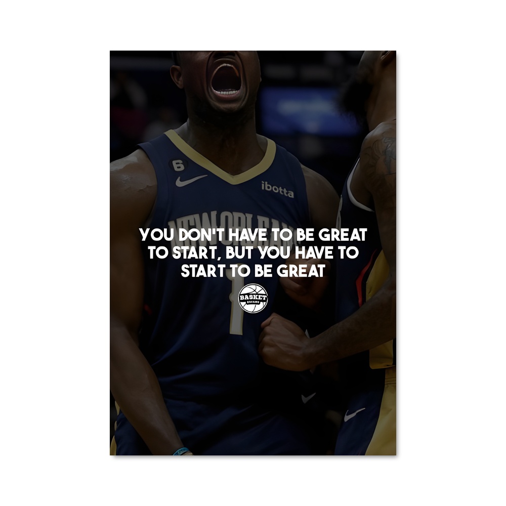 Poster Greatness Awaits – affiche Basketball